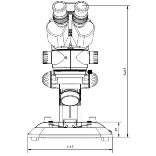 Euromex Zoom-Stereomikroskop StereoBlue SB.1903,  Zoom, Trino, 0,7x-4,5x