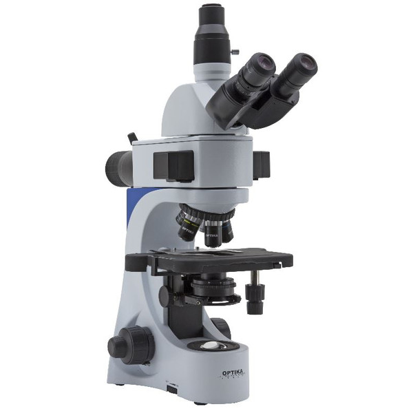 Optika Microscope en fluorescence trinoculaire B-383LD2, LED, filtre B & G