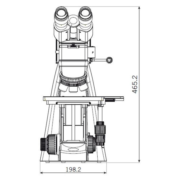 Motic Microscope trinoculaire BA310 MET-T, (3 "x2") (plan de travail: 76,2mmx50,8mm)