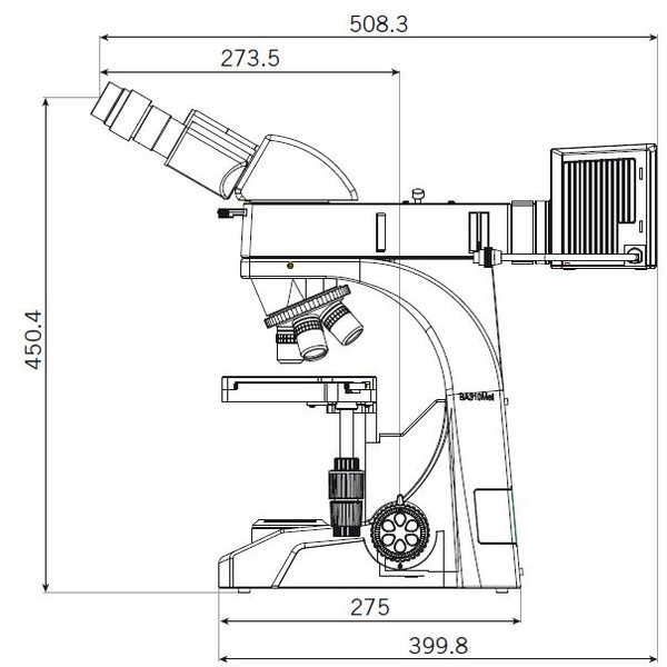 Motic Mikroskop BA310 MET-T, trinokular, (3"x2")