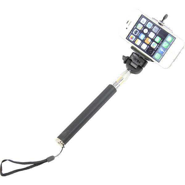 Monopied en aluminium Canne à selfie pour Smartphone et appareil photo compact, rose