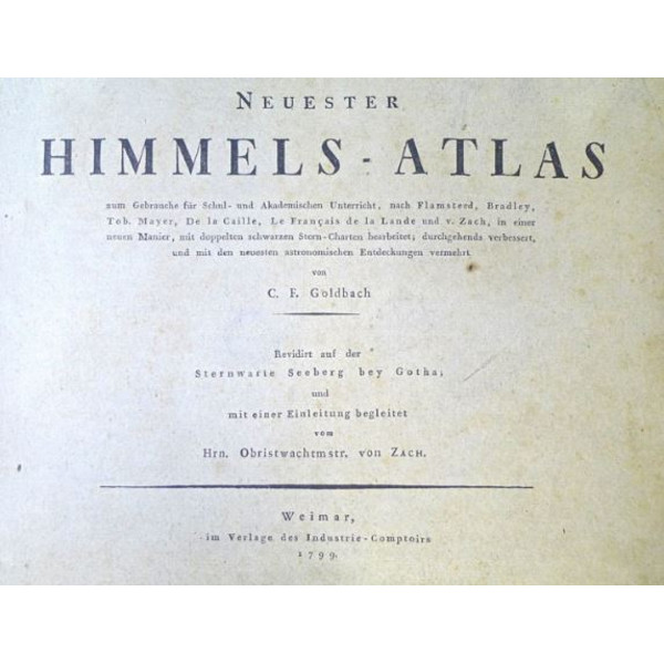 Albireo Neuester Himmels-Atlas von 1799