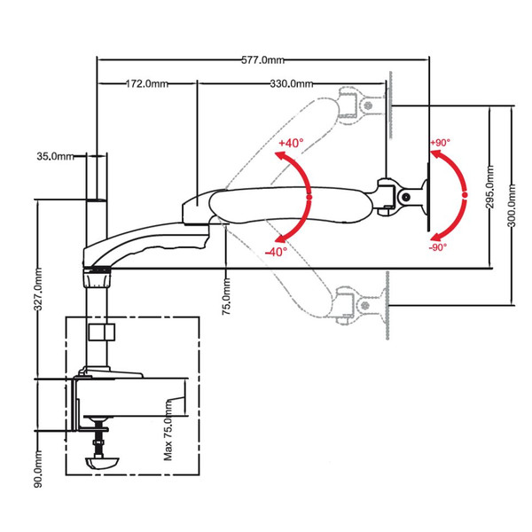 Optika Gelenkarm-Stativ  SZ-STL5LED