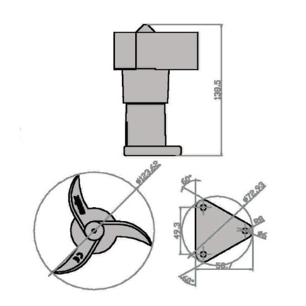 Lunatico Anemometer mit integrierter Heizung