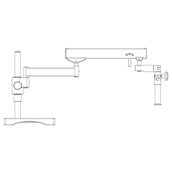 Motic Gelenkarm-Stativ  Flexarm-Stativ (mit Grundplatte), Säule Ø 32mm