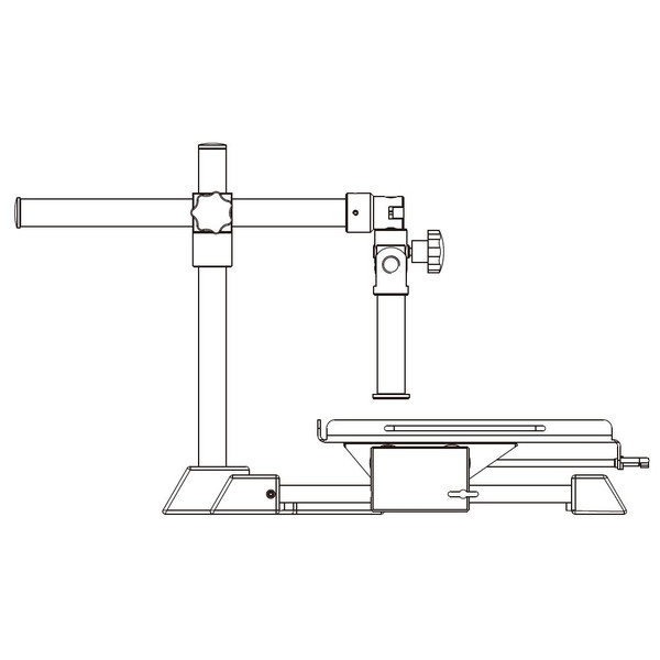 Motic Überhängendes Stativ Großer manueller Tisch, Säule Ø 32mm