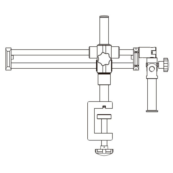 Motic Gr. Horizontalarm-Stativ, Säule Ø 32mm, m. Tischklemme