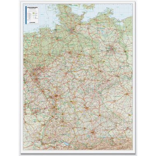 Carte géographique Bacher Verlag road map Germany 1:500.000 laminated
