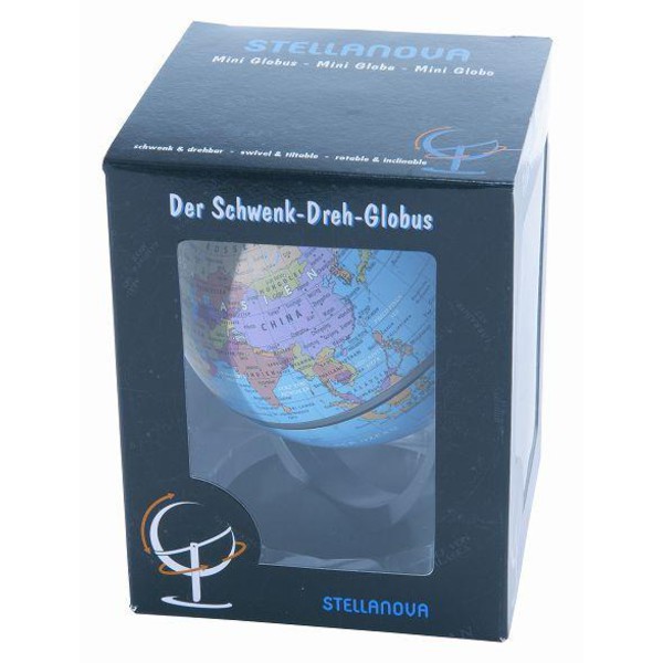 Mini-globe Stellanova Globe rotatif et pivotant bleu 10cm
