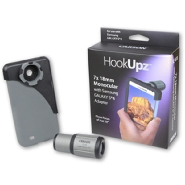 Carson Monokular HookUpz 7x18 Mono mit Smartphone-Adapter Galaxy S4
