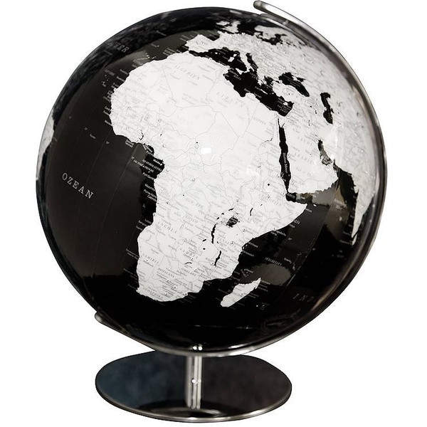 Columbus Globe Artline noir de 40 cm avec pierres précieuses Swarovski