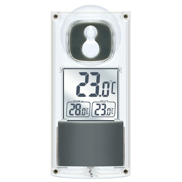 Station météo Bresser Tthermomètre solaire avec ventouse pour fenêtre