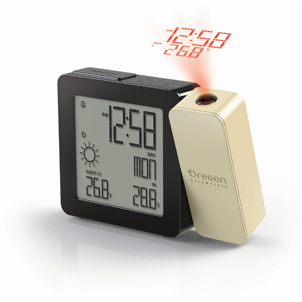 Oregon Scientific Wetterstation PROJI-Wetter-Funkuhr BAR 368P Cream