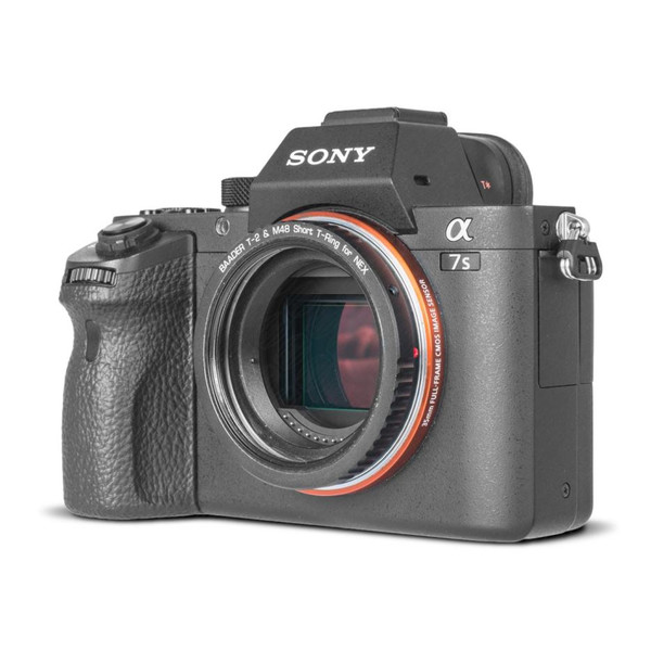 Adaptateur appareil-photo Baader Bague T-pour baïonnette Sony E/NEX avec filetage D52/M48 et T2