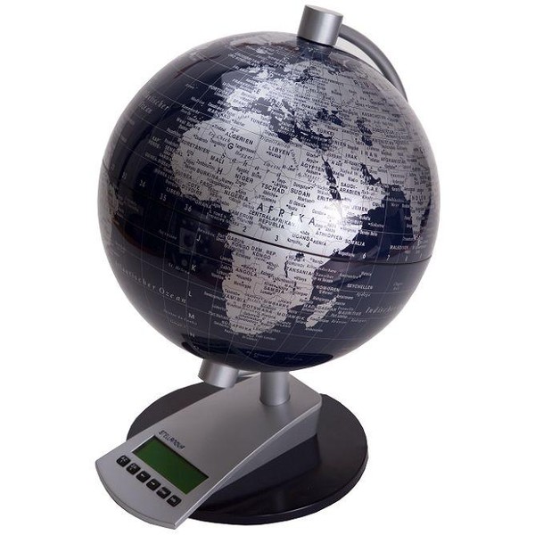 Stellanova Le temps du monde Globe noir 20cm (Allemand)