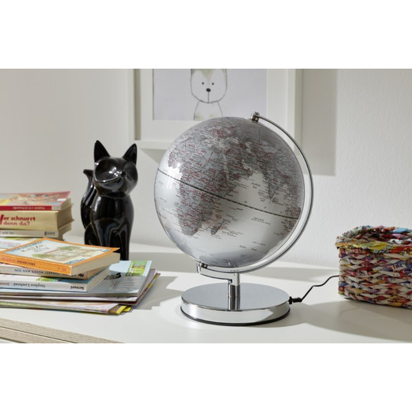 emform Globus Terra Silver Light 25cm