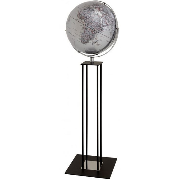 Globe sur pied emform Worldtrophy Silver 43cm