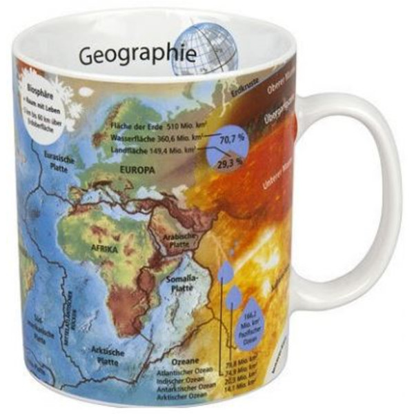 Tasse Könitz Wissensbecher Geografie