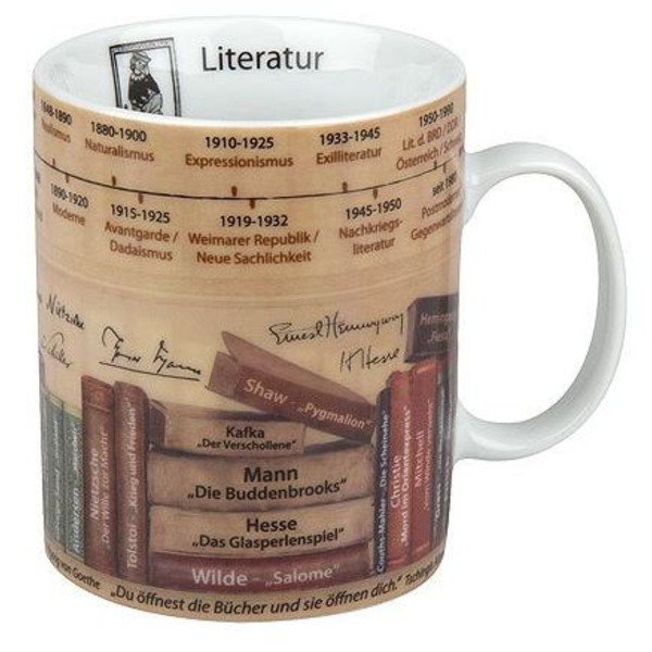 Tasse Könitz Wissensbecher Literatur