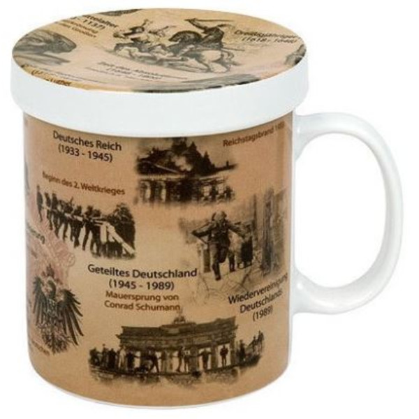 Könitz Tasse Wissensbecher für Teetrinker Deutsche Geschichte