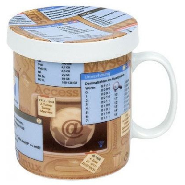 Könitz Tasse Wissensbecher für Teetrinker Informatik