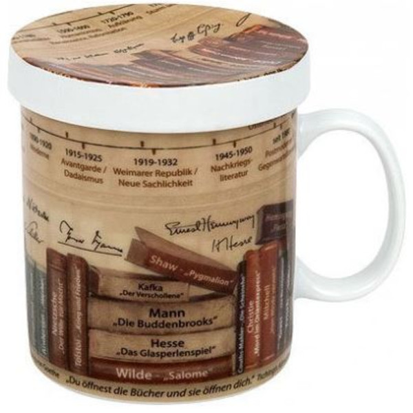 Könitz Tasse Wissensbecher für Teetrinker Literatur