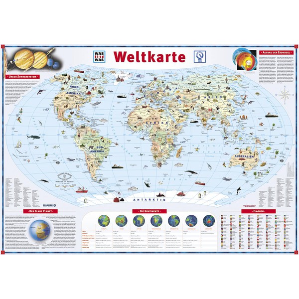 Tessloff-Verlag Grande mappemonde, série WAS IST WAS