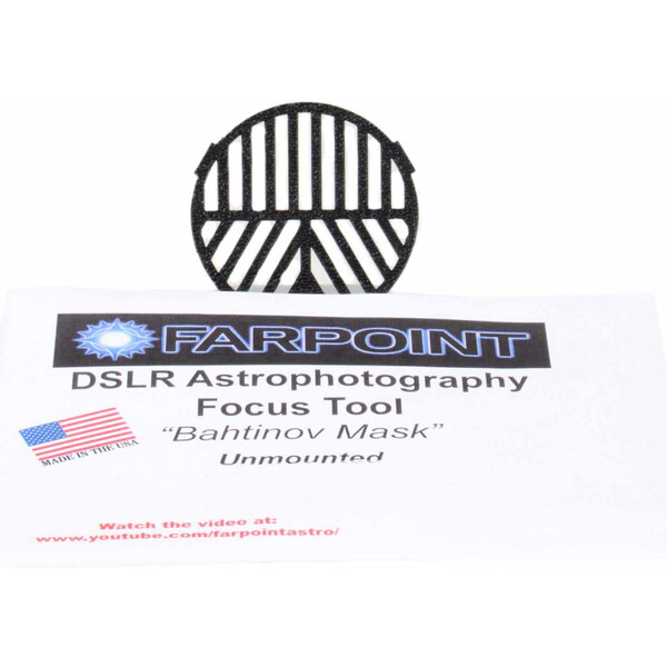 Farpoint Bahtinov Fokusmaske Snap-in für DSLR mit 58mm Filterdurchmesser