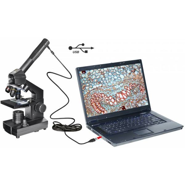 National Geographic Mikroskop-Set 40x-1024x USB (inkl. Koffer)