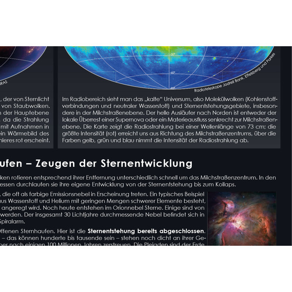 Affiche Astronomie-Verlag Unsere Milchstraße