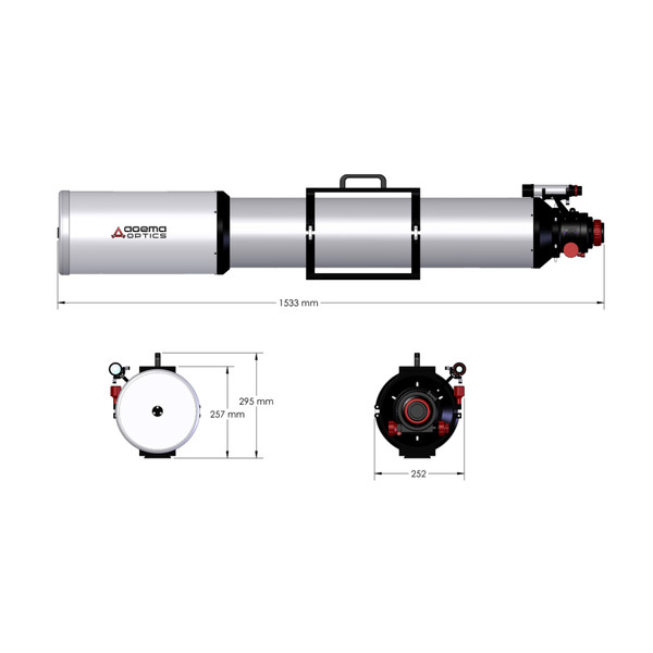 Lunette apochromatique Agema Optics AP 180/1620 SD 180 F9 OTA