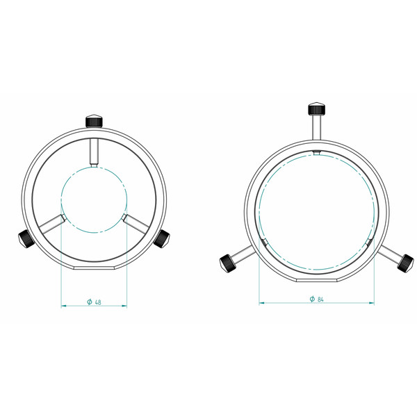 PrimaLuceLab Leitrohrschellen PLUS 90mm