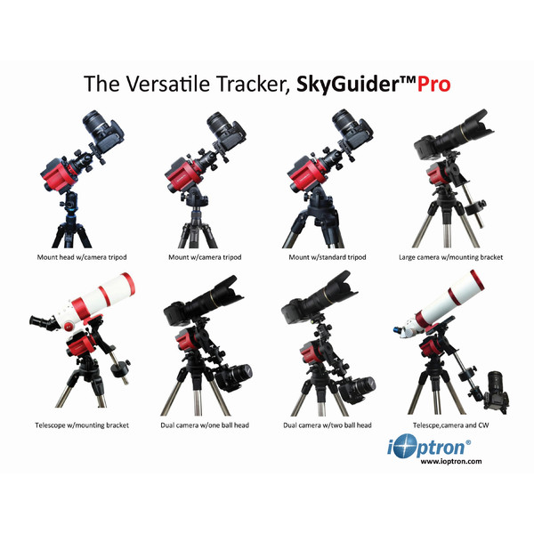 iOptron Montierung SkyGuider Pro Set mit Polhöhenwiege