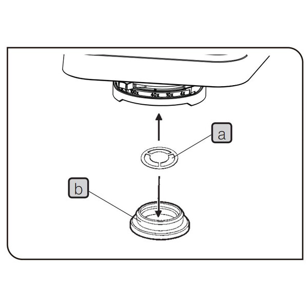 Evident Olympus Disque insert champ sombre à sec CH2-DS pour objectifs jusqu'à NA 0.65 (uniquement en combinaison avec CH2-FH)