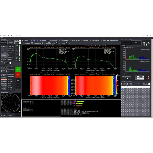 Radio2Space Radio télescope Spider 500A Advanced avec monture AZ GoTo résistant aux intempéries