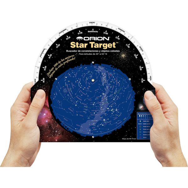 Orion Sternkarte Star Target para latitudes de 30° a 50° N