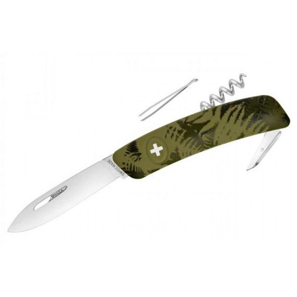 Couteaux SWIZA Couteau de poche suisse C01 SILVA Camo Farn kaki