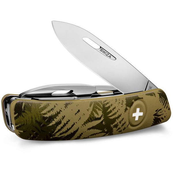 Couteaux SWIZA Couteau de poche suisse C03 SILVA Camo Farn kaki