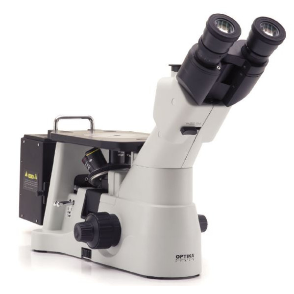 Microscope inversé Optika Mikroskop IM-3MET-UK, trino, invers, IOS LWD U-PLAN MET, 50x-500x, UK