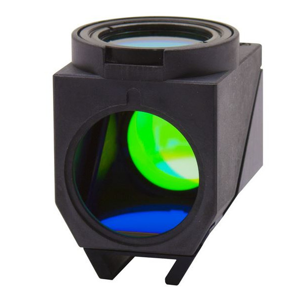 Optika Cube de fluorescence LED (LED + jeu de filtres) pour B-510LD4/B-1000LD4, M-1220, LED bleue, émission 460 nm, filtre Ex 455-495, dichroïque 500, émetteur 510LP