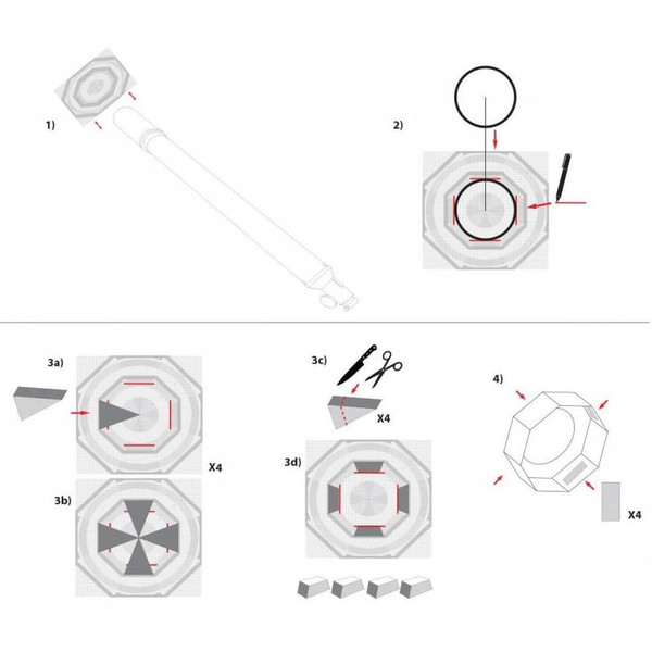 Filtres solaires Explore Scientific Sun Catcher pare soleil pour télescopes 60-80 mm