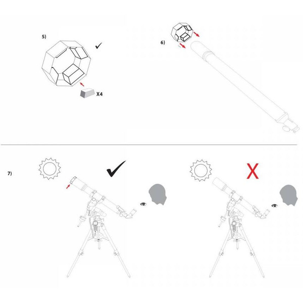 Explore Scientific Sun Catcher Sonnenfilter für 80-102mm Teleskope