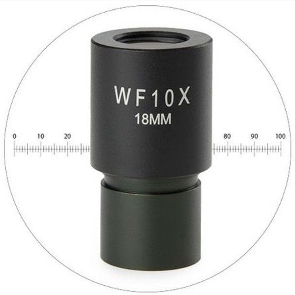Euromex Messokular HWF 10x/18 mm, Mikrometerskala, EC.6010-M (EcoBlue)