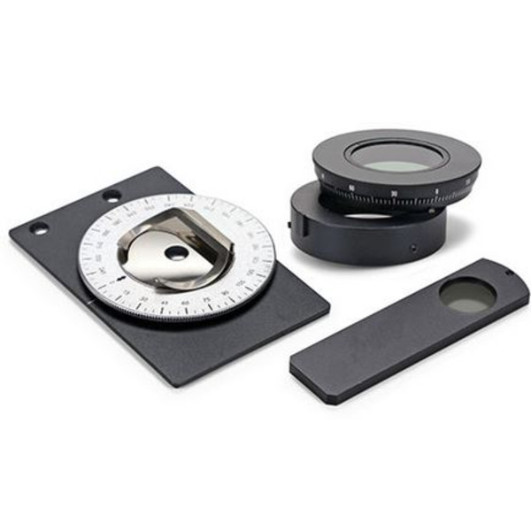 Euromex Kit de polarisation, analyseur à insérer, petite platine tournante (100 x 65 mm) pour platine, AE.5158-P (EcoBlue, BioBlue)