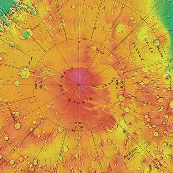 Globe Sky-Publishing Mars topographique 30 cm