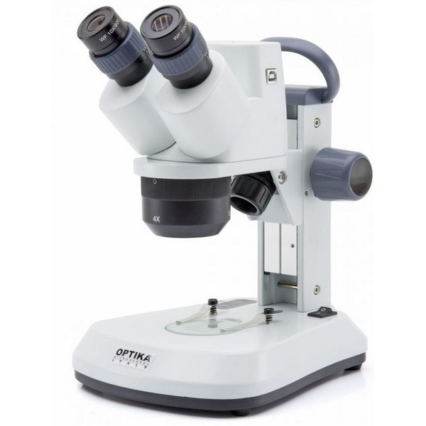 Microscope stéréoscopique Optika SFX-91, bino, 10x, 20x, 40x, crémaillère, tête rotative