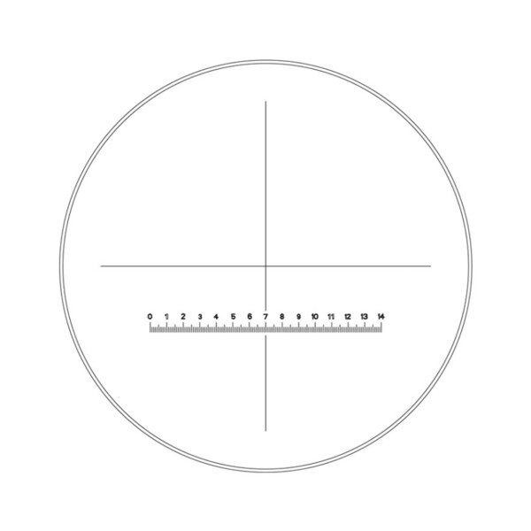 Motic Oculaire micromètrer  WF10X/20 mm, 14 mm en70 divisions, rétule en croix (SMZ-140)