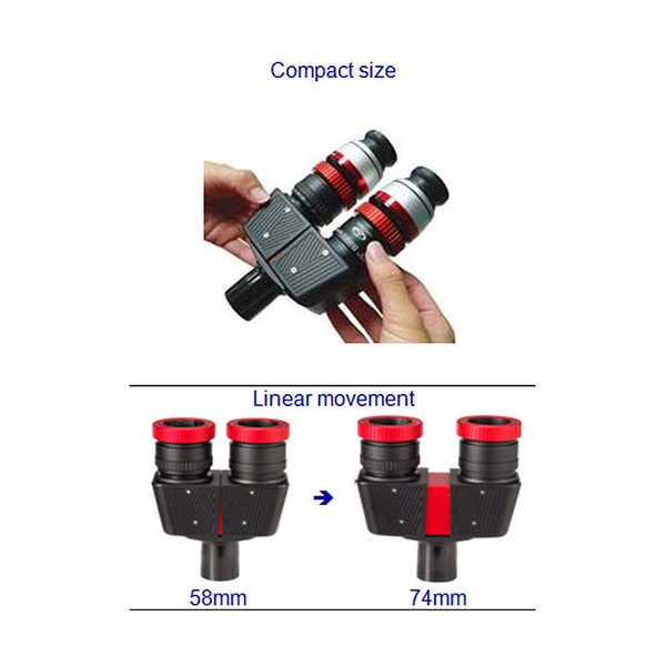 TS Optics Tête binoculaire, coulant de 31,75 mm