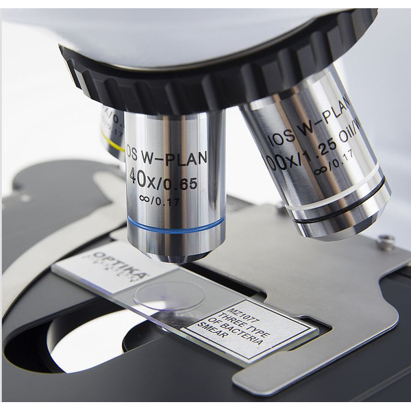 Microscope Optika B-510BF, brightfield, trino, W-PLAN IOS, 40x-1000x, EU