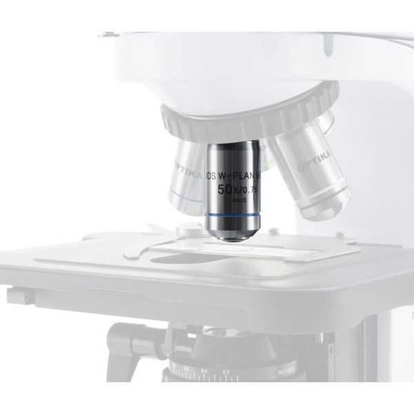 Microscope Optika B-510LD1, trinoculaire fluorescence, 1000x, IOS, bleu